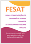 Capa do Documento "Linhas de orentação de boas práticas para linhas de aconselhamento sobre drogas"