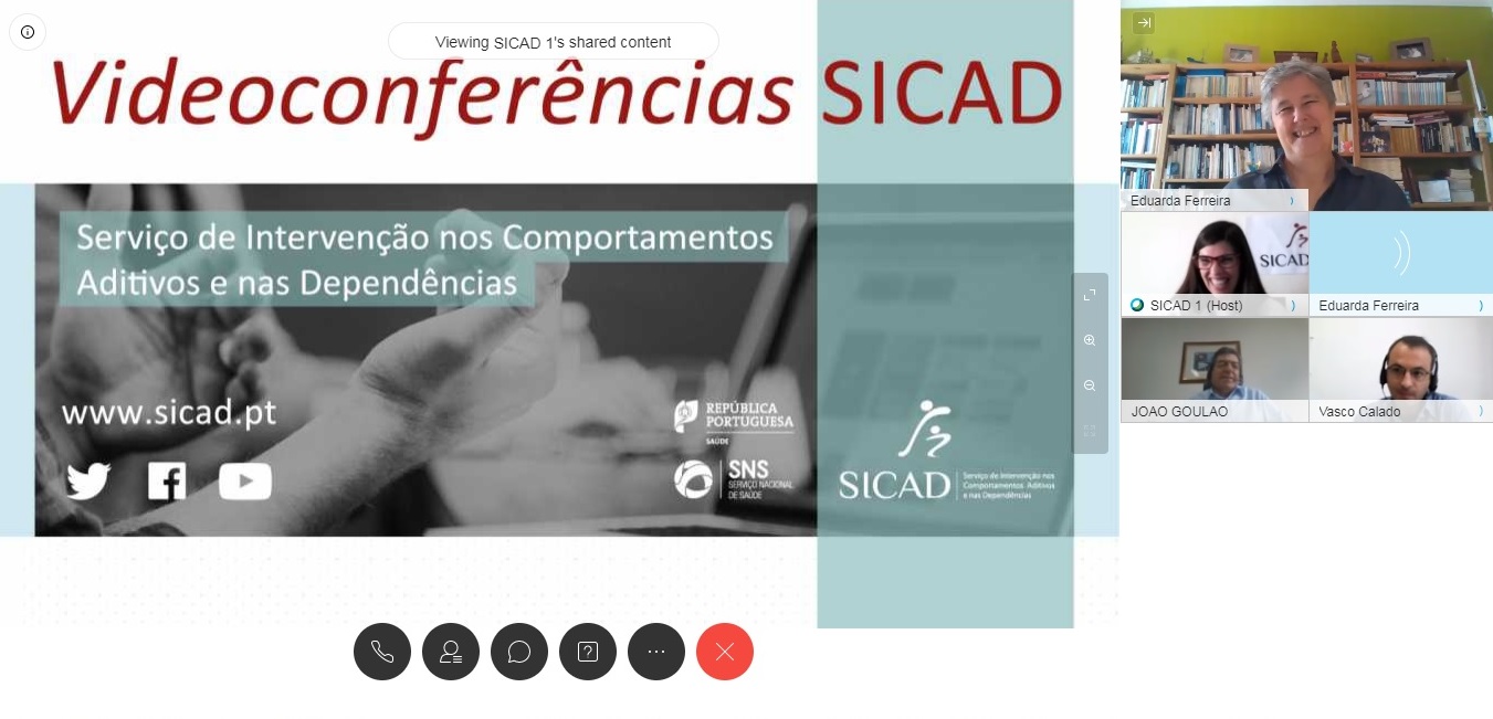 imagem da videoconferência SICAD