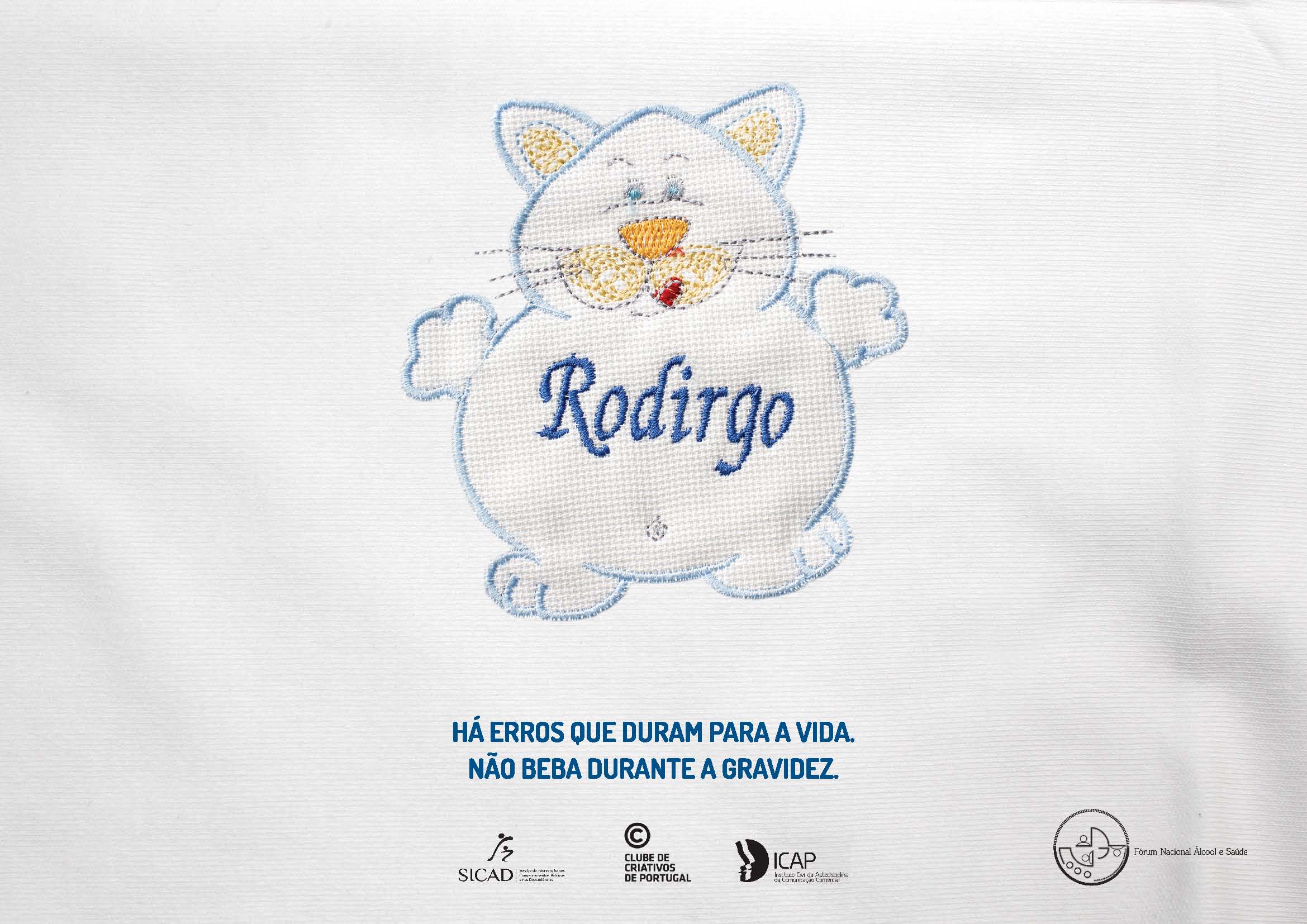 Imagem de cartaz Campanha Álcool e Gravidez - Rodirgo 2