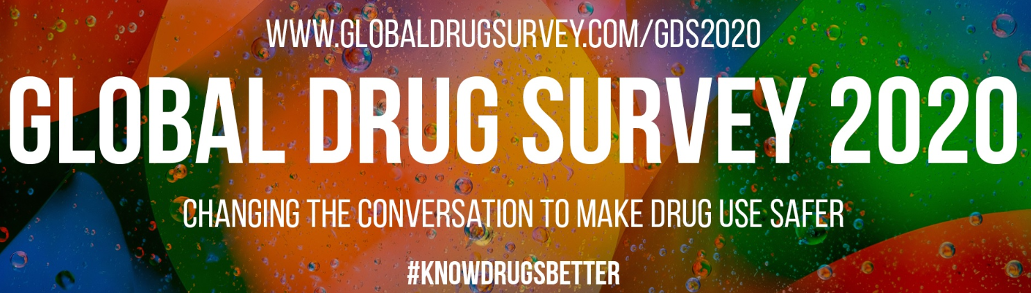 imagem do questionário da Global drug survey 2020