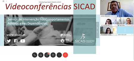 imagem da  videoconferência SICAD
